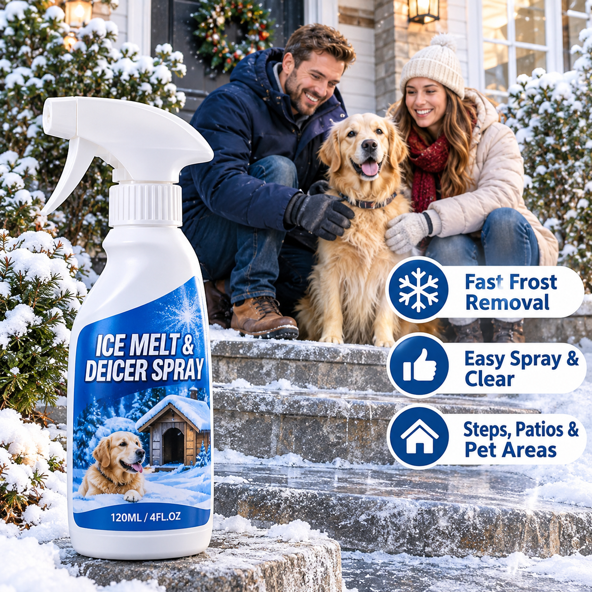 ❄️ Pet-Friendly Ice Melt Spray – Limited-Time Buy 2 Get 1 Free 🎁