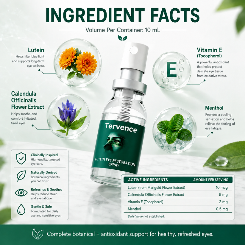 Contcove Lutein Eye Spray Ingredients