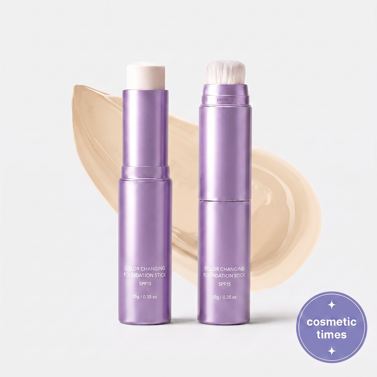 Adaptive Color-Changing Foundation Stick
