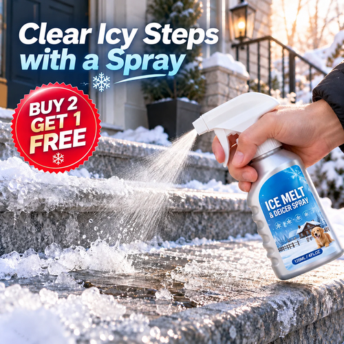 ❄️ Pet-Friendly Ice Melt Spray – Limited-Time Buy 2 Get 1 Free 🎁