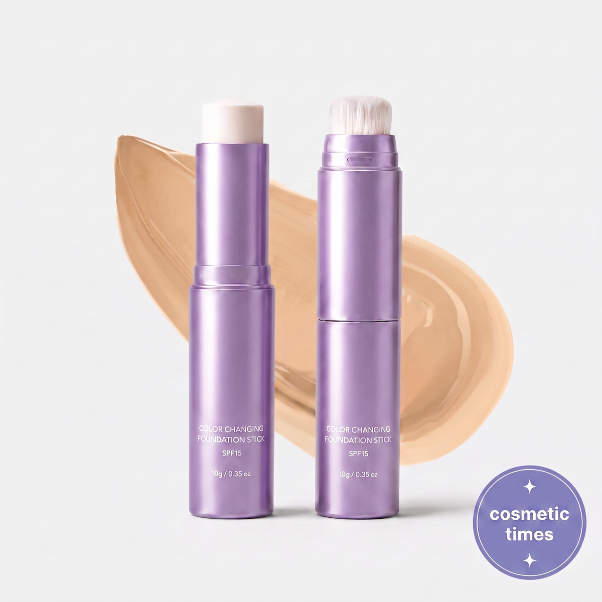 Adaptive Color-Changing Foundation Stick