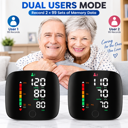 Wrist Blood Pressure Monitor – LED Display, Adjustable, Health Tracking