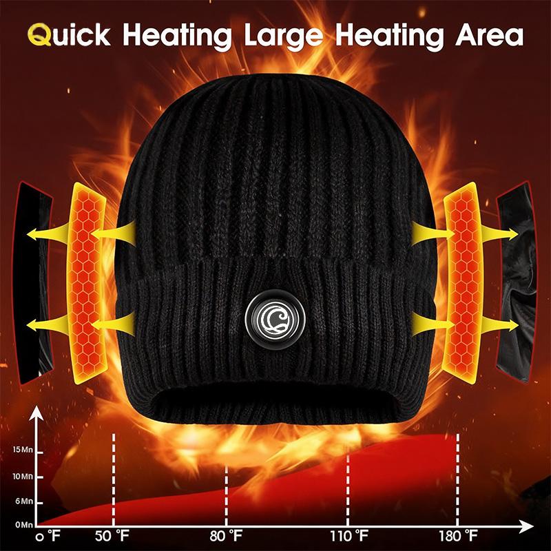 🔥  Heated Knit Cap for Hiking, Skiing & Daily Commute | Limited-Time Offer