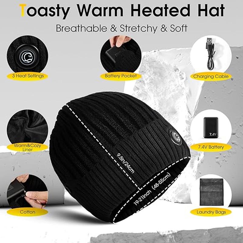 🔥  Heated Knit Cap for Hiking, Skiing & Daily Commute | Limited-Time Offer