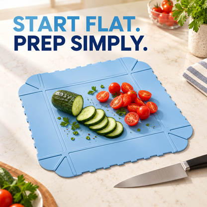 🔥🥗 Foldable Silicone Cutting Mat & Serving Tray✨