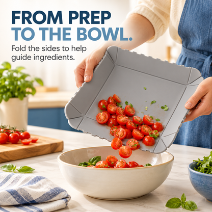 🔥🥗 Foldable Silicone Cutting Mat & Serving Tray✨